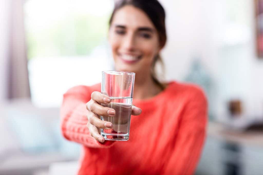 drinking water